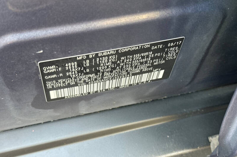 2018 Subaru Outback 2.5i Limited