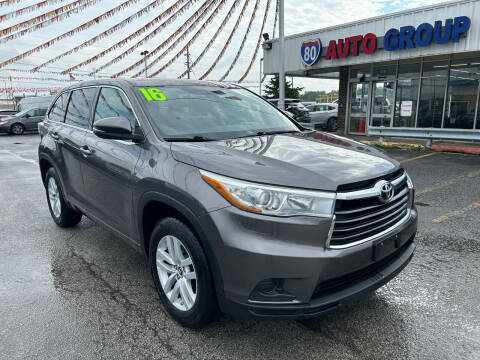 2016 Toyota Highlander for sale at I-80 Auto Sales in Hazel Crest IL