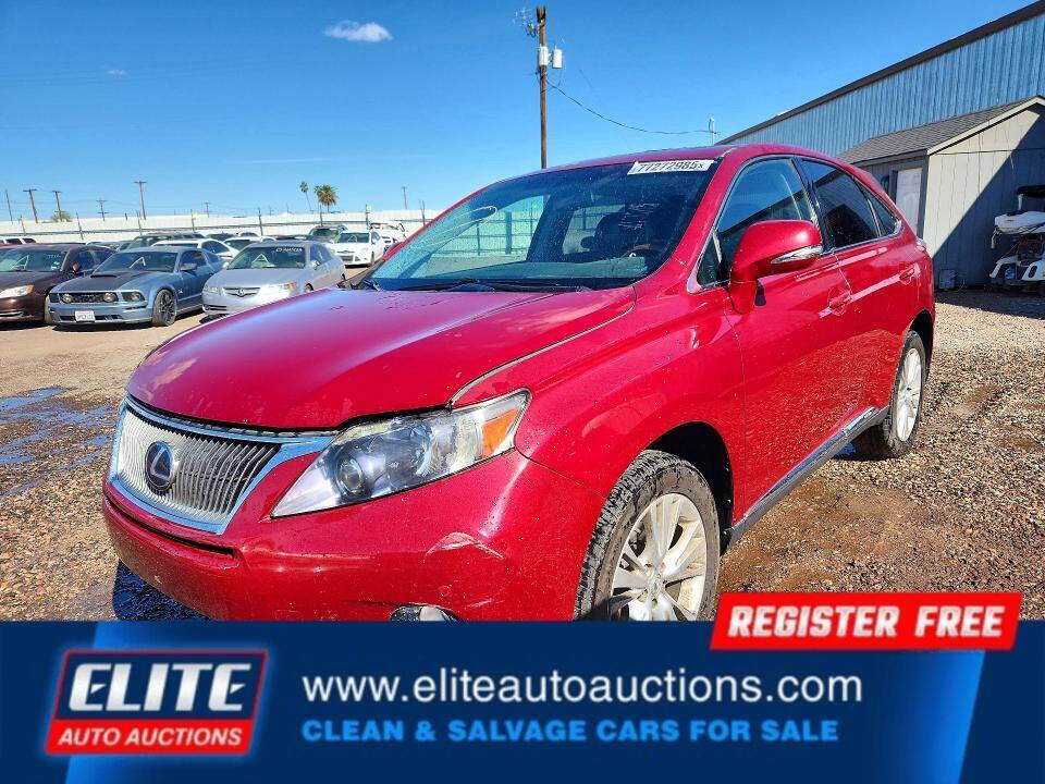 Red 2011 Lexus RX 450h Base 4dr SUV 1