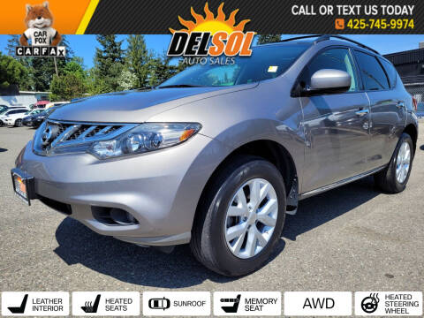 2012 Nissan Murano for sale at Del Sol Auto Sales in Everett WA