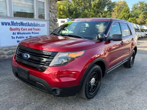 2013 Ford Explorer for sale at MetroWest Auto Sales in Worcester MA