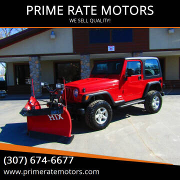 2003 Jeep Wrangler Sport for sale at PRIME RATE MOTORS in Sheridan WY