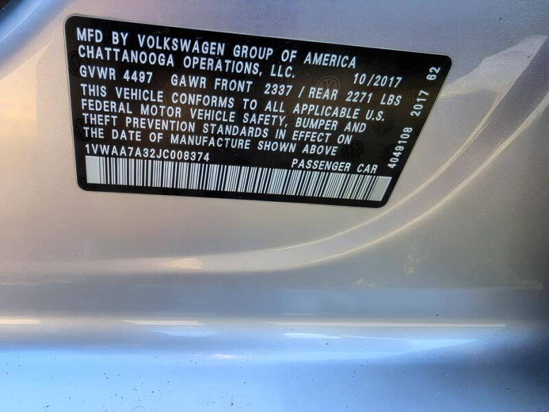 2018 Volkswagen Passat