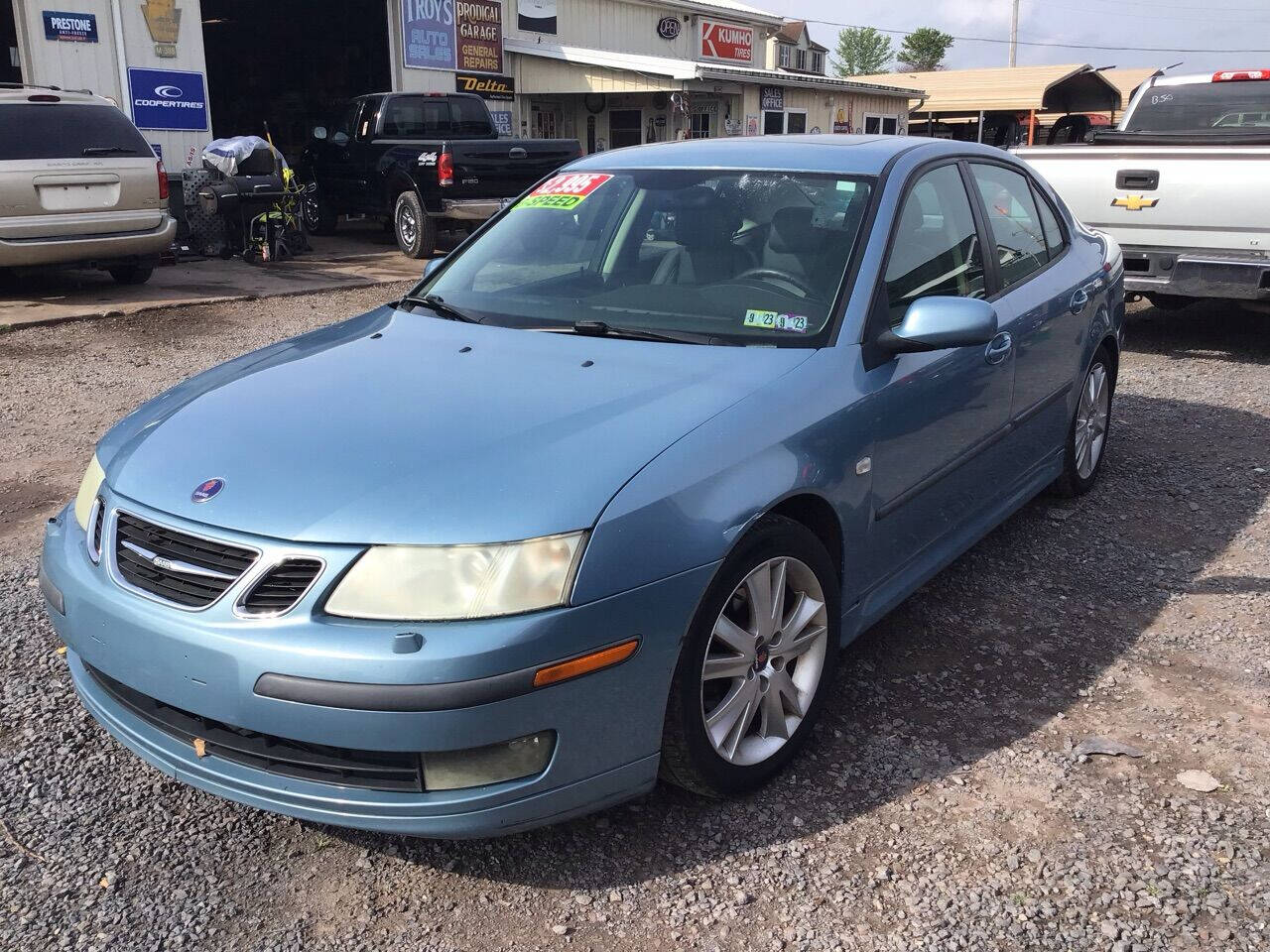 Blue 2007 Saab 9-3 2.0T 2.0T 4dr Sedan 1