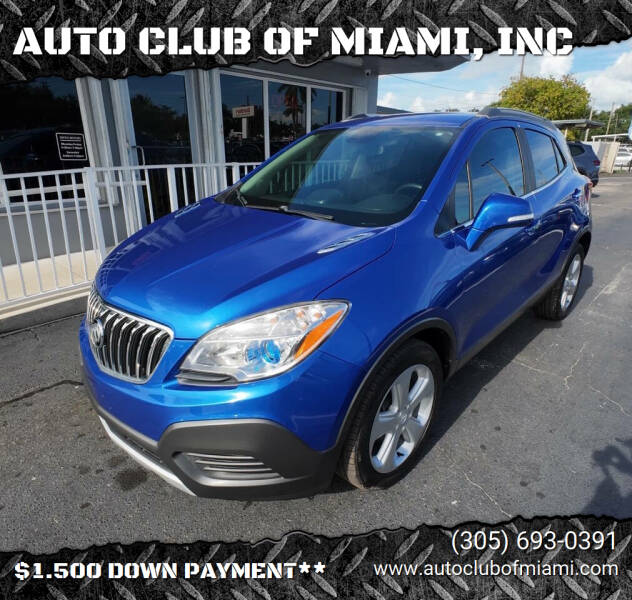 2015 Buick Encore for sale at AUTO CLUB OF MIAMI, INC in Miami FL