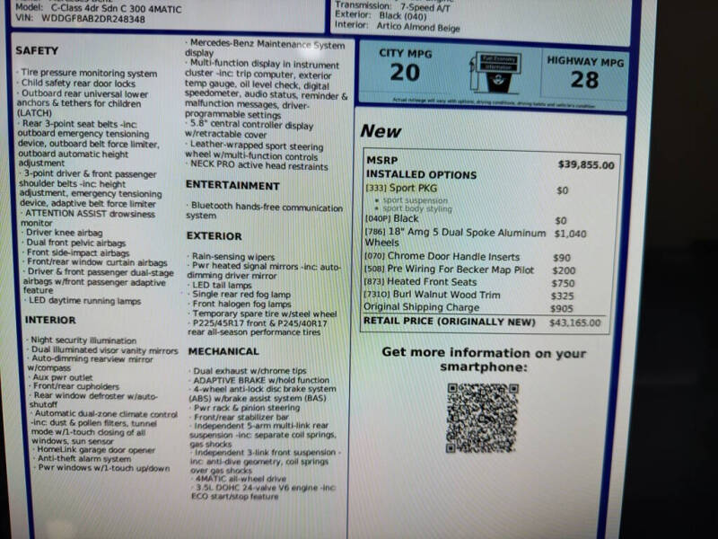 2013 Mercedes-Benz C-Class