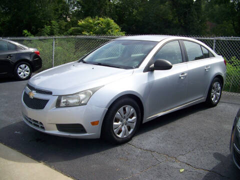 2012 Chevrolet Cruze for sale at lemity motor sales in Zanesville OH