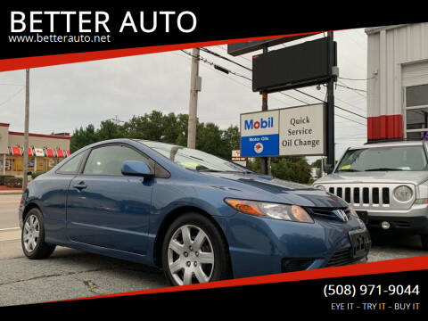 2008 Honda Civic for sale at BETTER AUTO in Attleboro MA