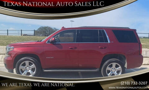 2016 Chevrolet Tahoe for sale at Texas National Auto Sales LLC in San Antonio TX