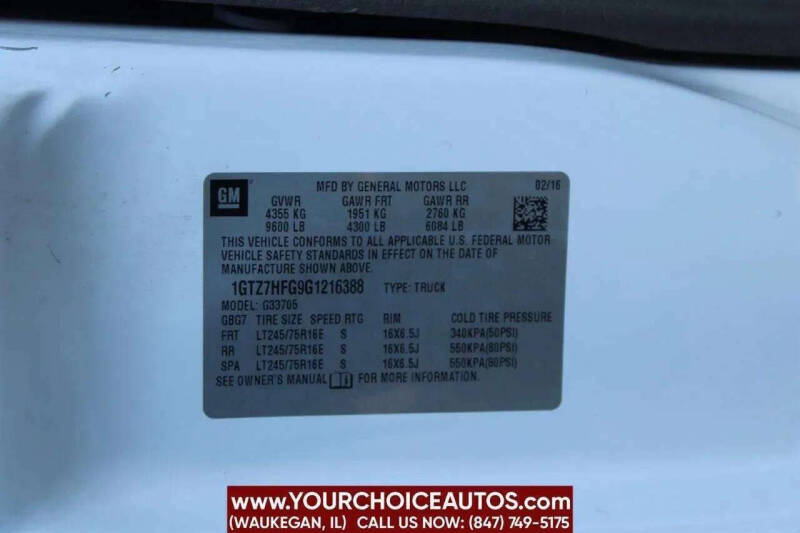 2016 GMC Savana 3500