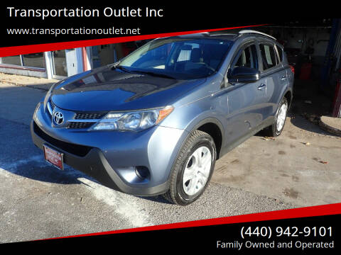 2013 Toyota RAV4 for sale at Transportation Outlet Inc in Eastlake OH