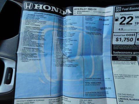 2019 Honda Pilot EX