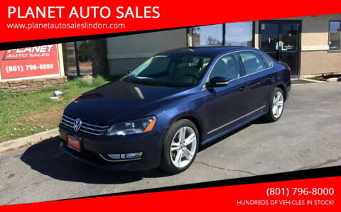 2013 Volkswagen Passat for sale at PLANET AUTO SALES in Lindon UT