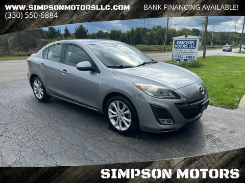 2011 Mazda MAZDA3 for sale at SIMPSON MOTORS in Youngstown OH