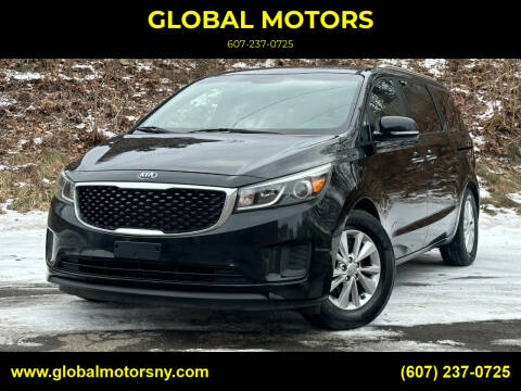 2016 Kia Sedona for sale at GLOBAL MOTORS in Binghamton NY