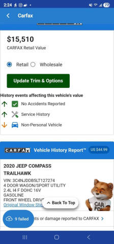 2020 Jeep Compass Trailhawk