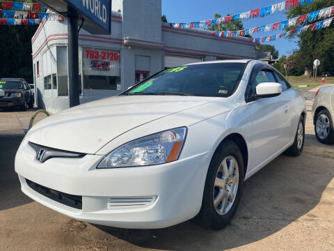 2005 Honda Accord for sale at Motley's Auto World in Danville VA