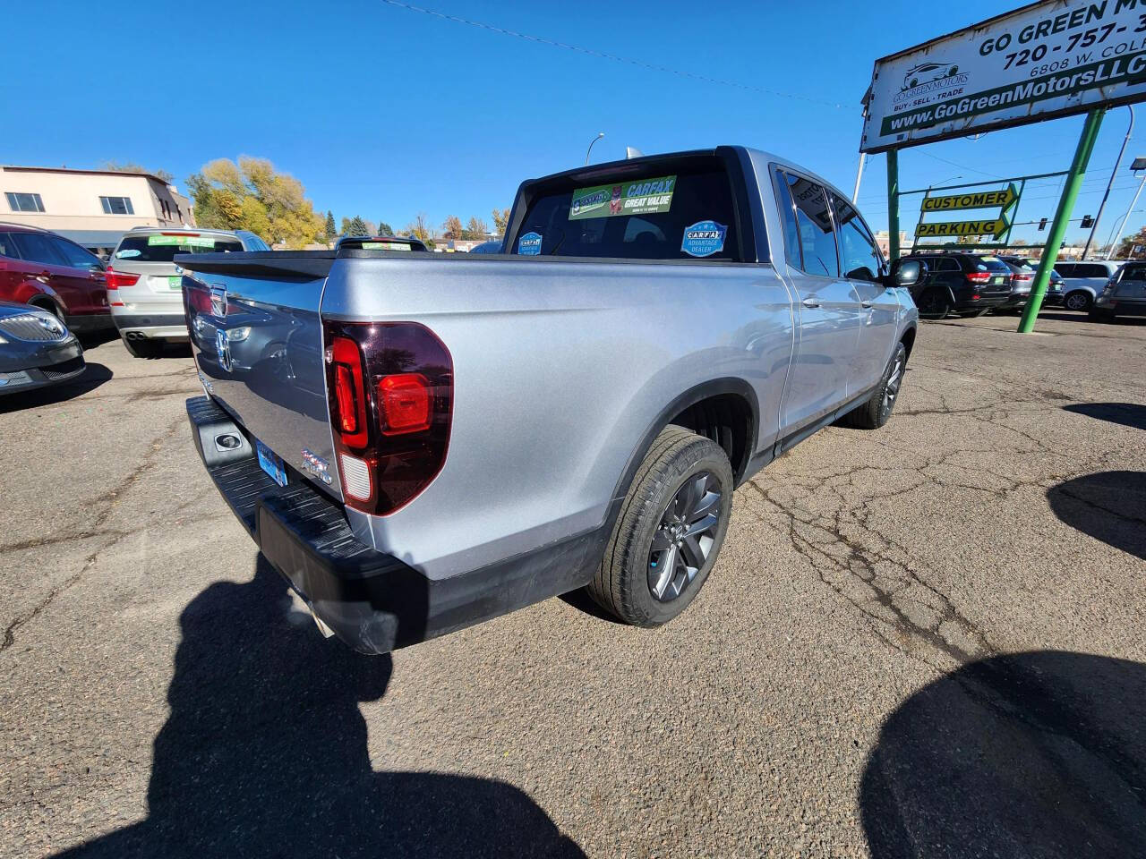 2021 Honda Ridgeline for sale at GO GREEN MOTORS in Lakewood, CO