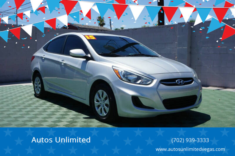 2015 Hyundai Accent for sale at Autos Unlimited in Las Vegas NV