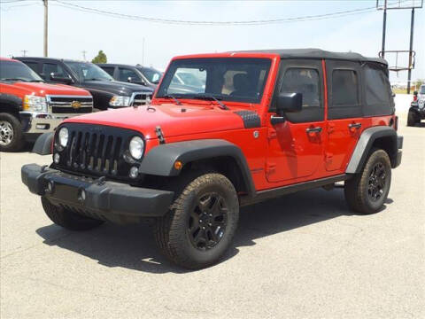 2014 Jeep Wrangler Unlimited for sale at HALLER WHOLESALE AUTO in El Reno OK