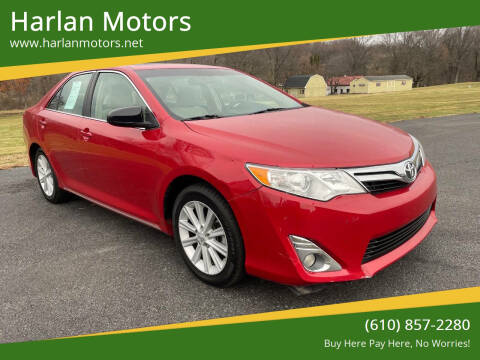 2012 Toyota Camry for sale at Harlan Motors in Parkesburg PA