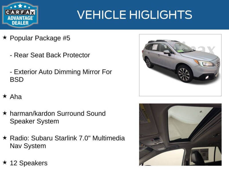 2016 Subaru Outback 2.5i Limited