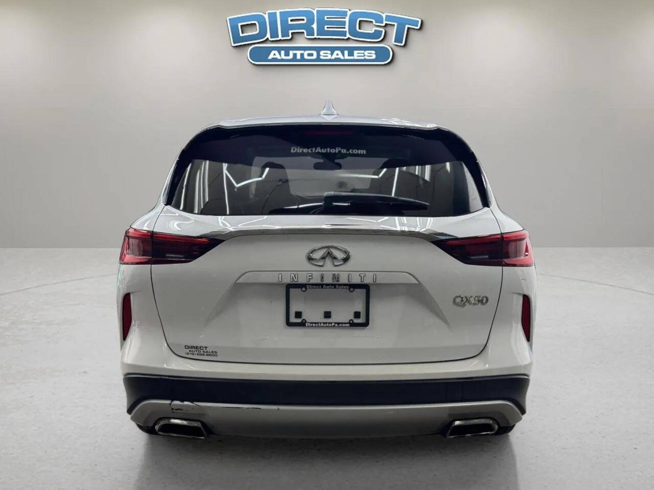 2019 Infiniti QX50 Essential 4dr Crossover - White exterior view 5