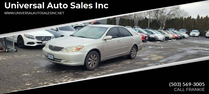 2003 Toyota Camry for sale at Universal Auto Sales Inc in Salem OR