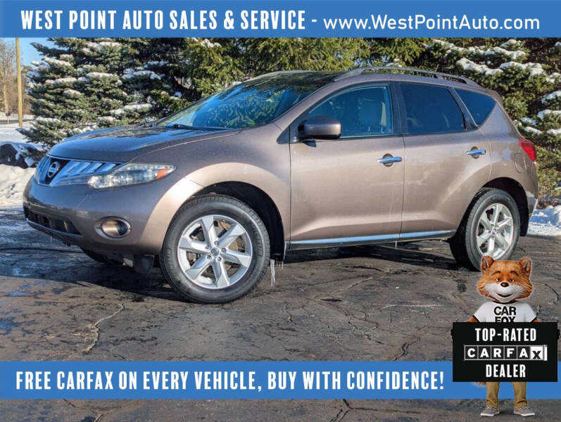 2010 Nissan Murano for sale at West Point Auto Sales & Service in Mattawan MI