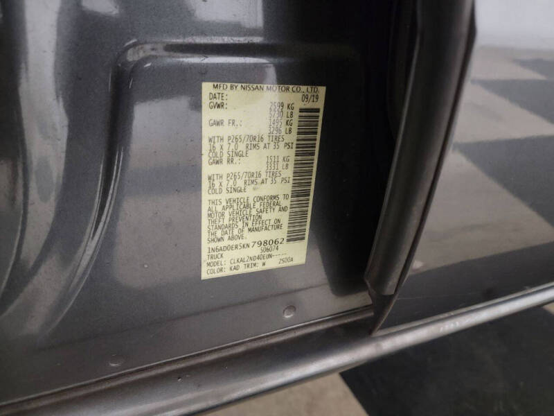 2019 Nissan Frontier SV