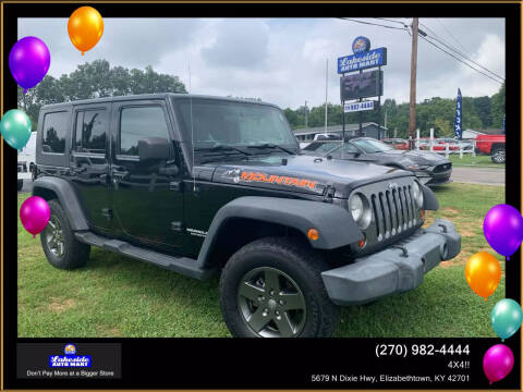2010 Jeep Wrangler Unlimited for sale at Lakeside Auto Mart in Elizabethtown KY