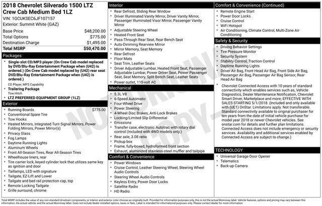 2018 Chevrolet Silverado 1500