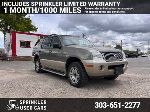2005 Mercury Mountaineer for sale at Sprinkler Used Cars in Longmont CO