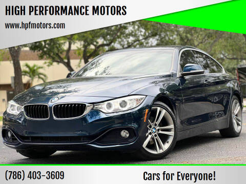 2016 BMW 4 Series for sale at HIGH PERFORMANCE MOTORS in Hollywood FL