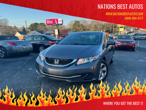 2015 Honda Civic for sale at Nations Best Autos in Decatur GA