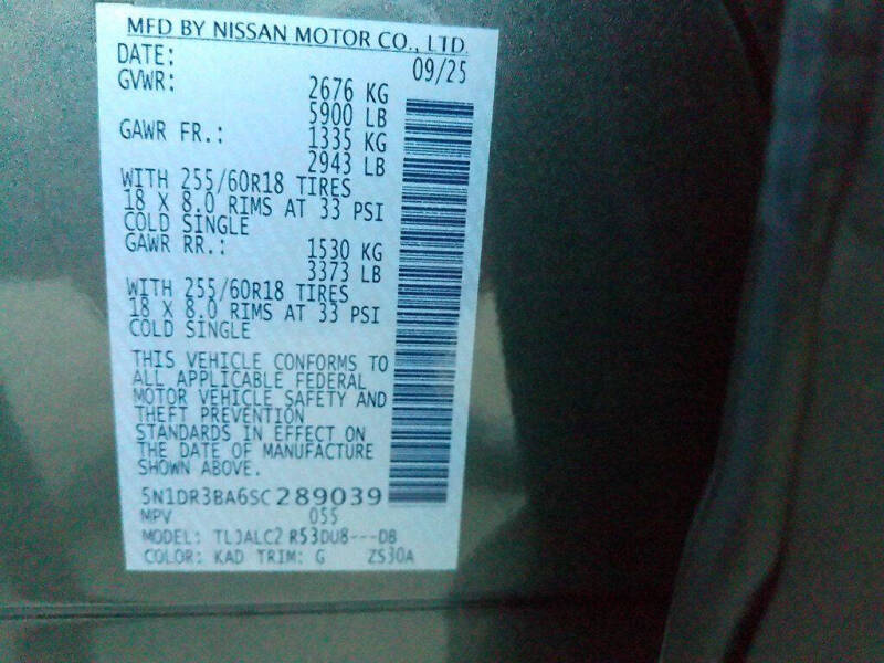 2025 Nissan Pathfinder SV