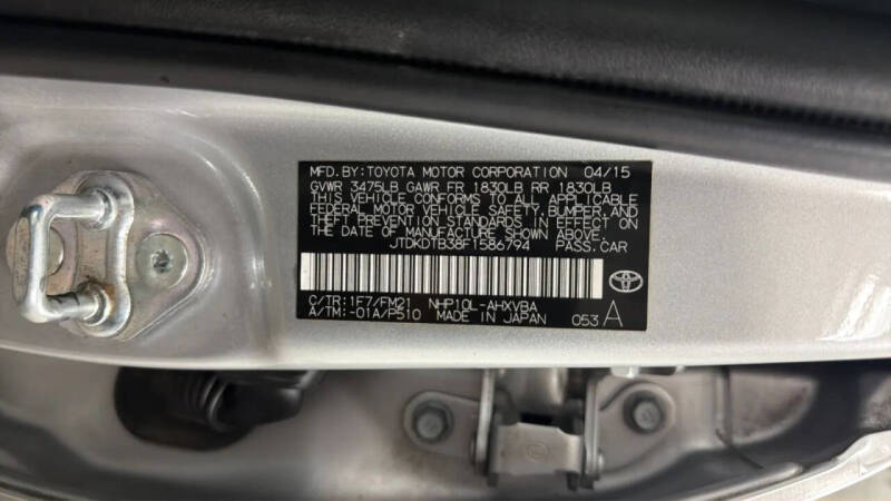 2015 Toyota Prius c One