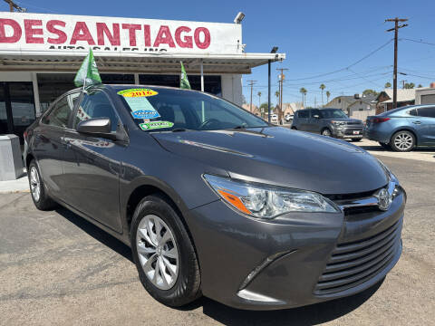2016 Toyota Camry for sale at DESANTIAGO AUTO SALES in Yuma AZ