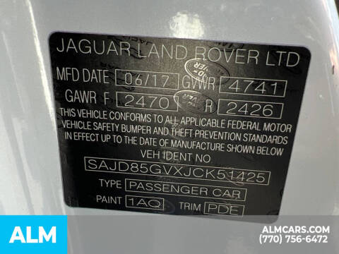 2018 Jaguar F-TYPE 400 SPORT