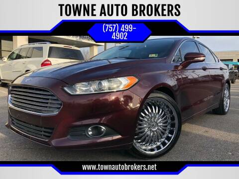 2013 Ford Fusion for sale at TOWNE AUTO BROKERS in Virginia Beach VA