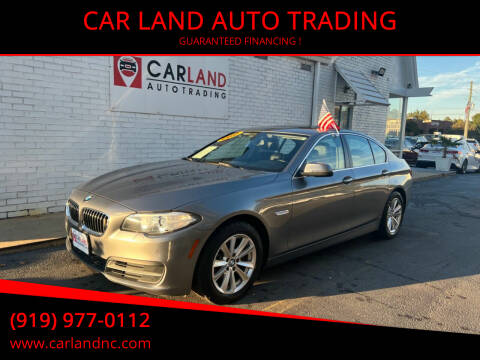 2014 BMW 5 Series for sale at CAR LAND  AUTO TRADING in Raleigh NC