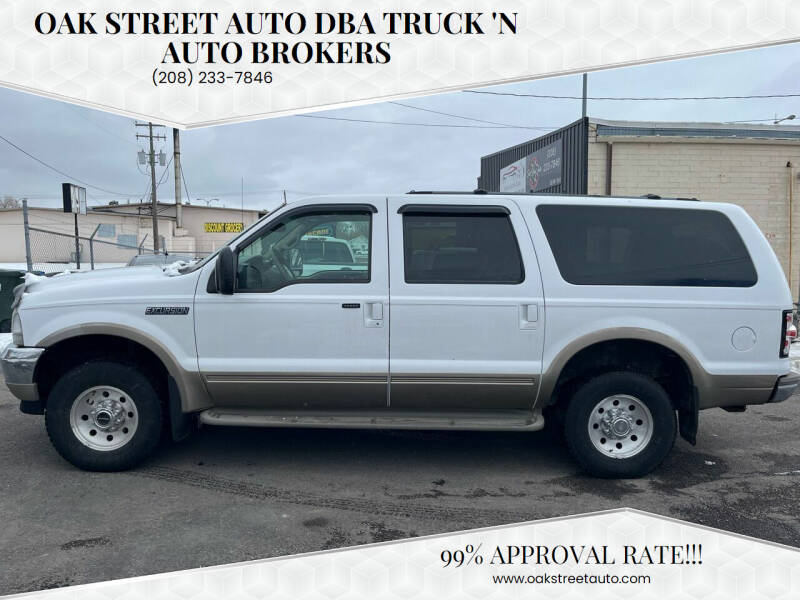 2001 Ford Excursion for sale at Oak Street Auto DBA Truck 'N Auto Brokers in Pocatello ID