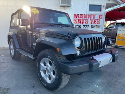 2014 Jeep Wrangler for sale at Manny G Motors in San Antonio TX