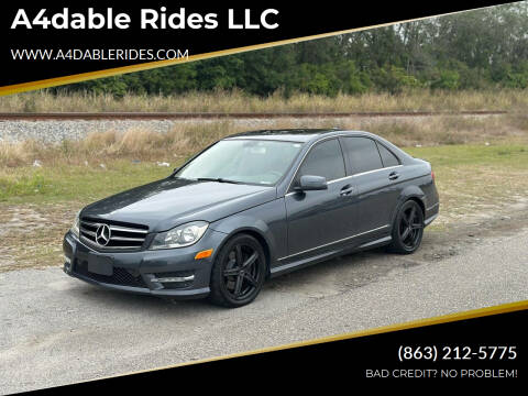 2014 Mercedes-Benz C-Class for sale at A4dable Rides LLC in Haines City FL