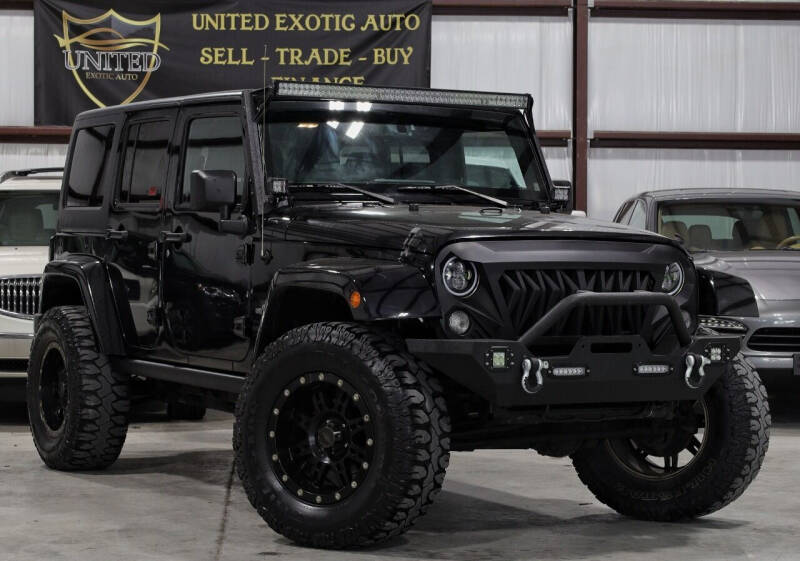 2015 Jeep Wrangler Unlimited for sale at United Exotic Auto in Houston TX