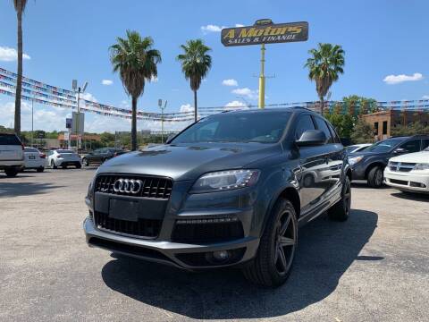 2013 Audi Q7 for sale at A MOTORS SALES AND FINANCE in San Antonio TX