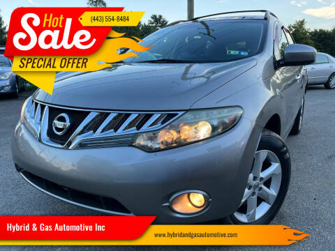 2010 Nissan Murano for sale at Hybrid & Gas Automotive Inc in Aberdeen MD