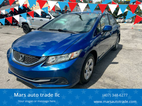 2013 Honda Civic for sale at Mars Auto Trade LLC in Orlando FL