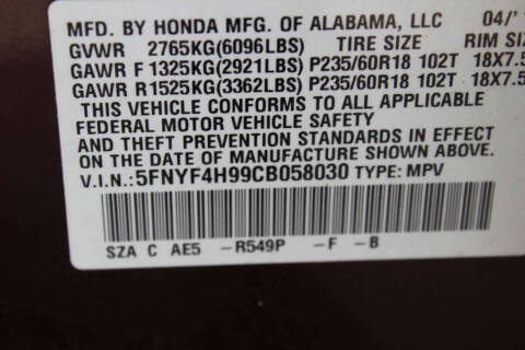 2012 Honda Pilot Touring