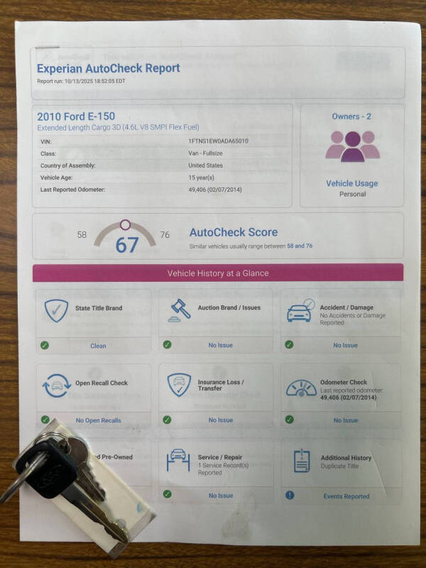 2010 Ford E-Series E-150